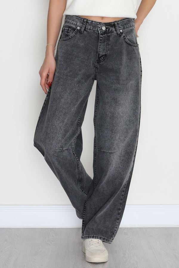 Tokalı Baggy Kot Pantolon Açıkfüme - 31159.2059.