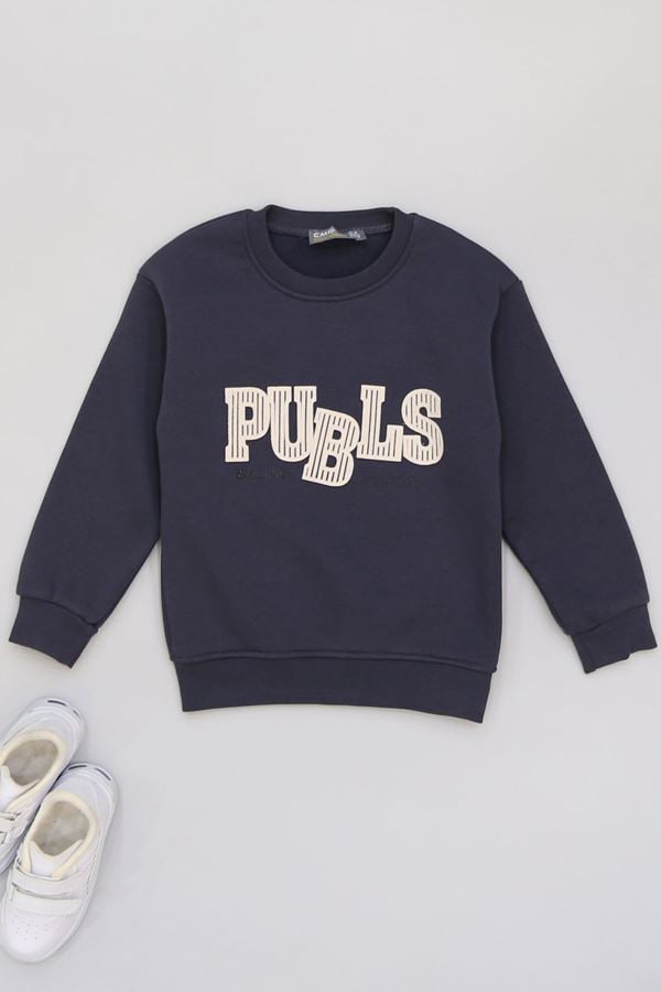 3-12 Yaş 3 İplik Şardonlu Sweat Antrasit - 60400.1867.