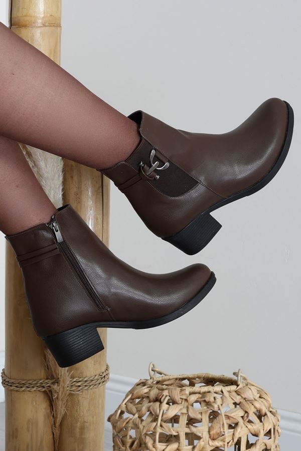 5 Cm Topuklu Bot Kahve - 42458.264.