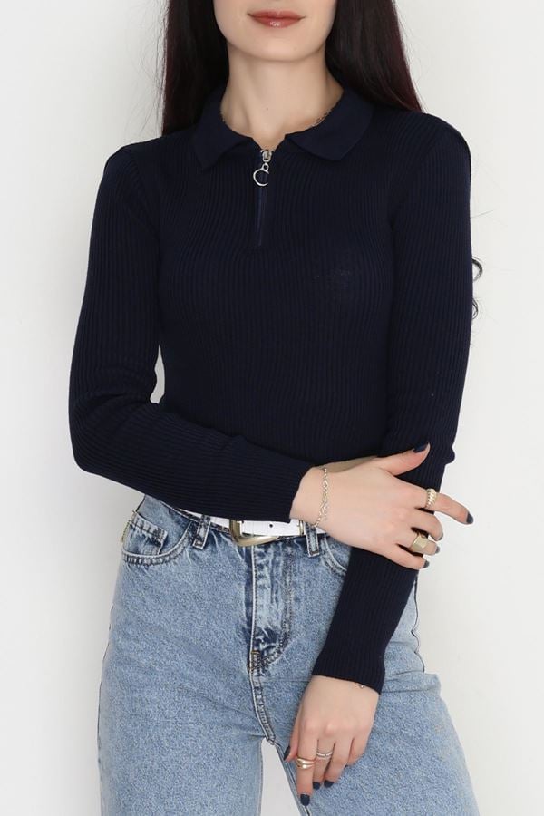 Polo Yaka Triko Lacivert - 4023.2043.