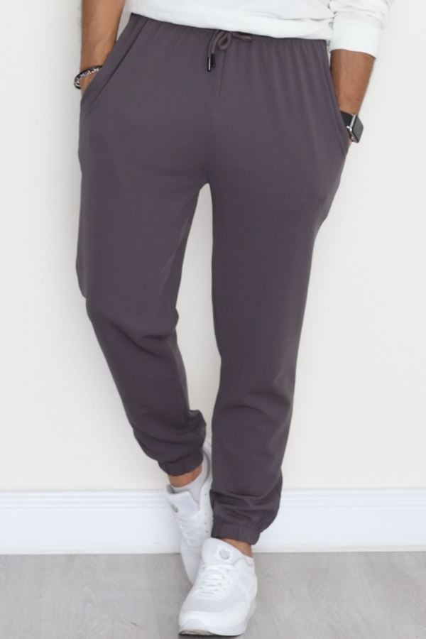 Zra Krep Likralı Paça Lastikli Erkek Eşofman Altı Antrasit - 42591.1837.