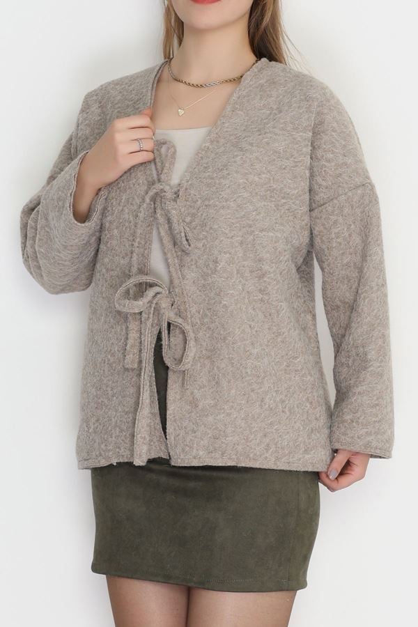 Kaşe Sakallı Tasarım Ceket Taş - 42443.1247.