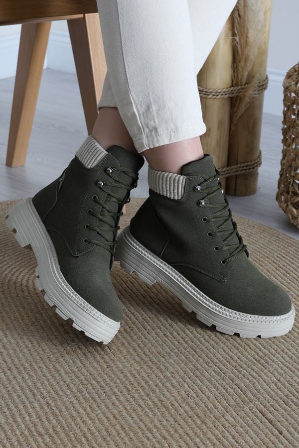 5 Cm Topuklu Bot Haki - 42452.264.