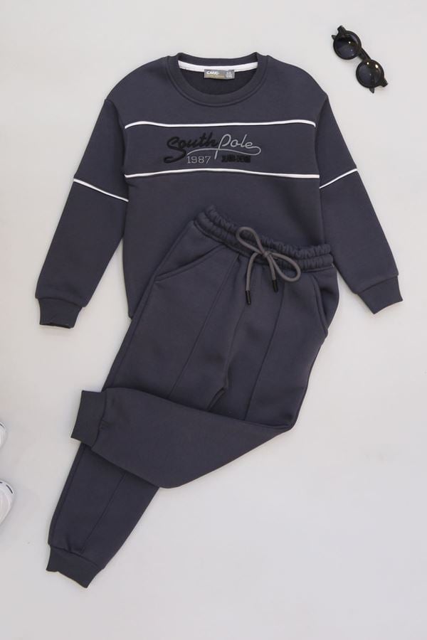 5-12 Yaş 3 İplik Şardonlu Takım Antrasit - 60220.1867.