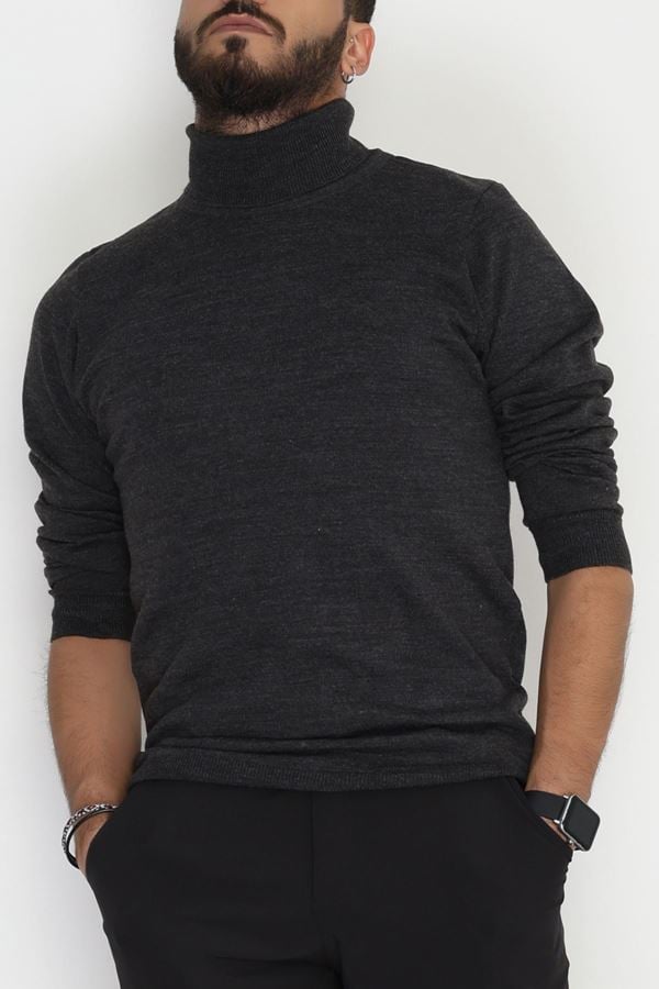 Tam Balıkçı Erkek Triko Sweat Antrasit - 42531.2052.