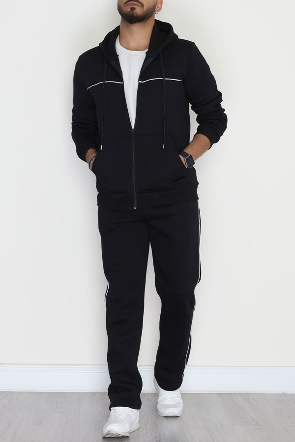 3 İplik Şardonlu Erkek Eşofman Takımı Lacivert - 42563.1937.