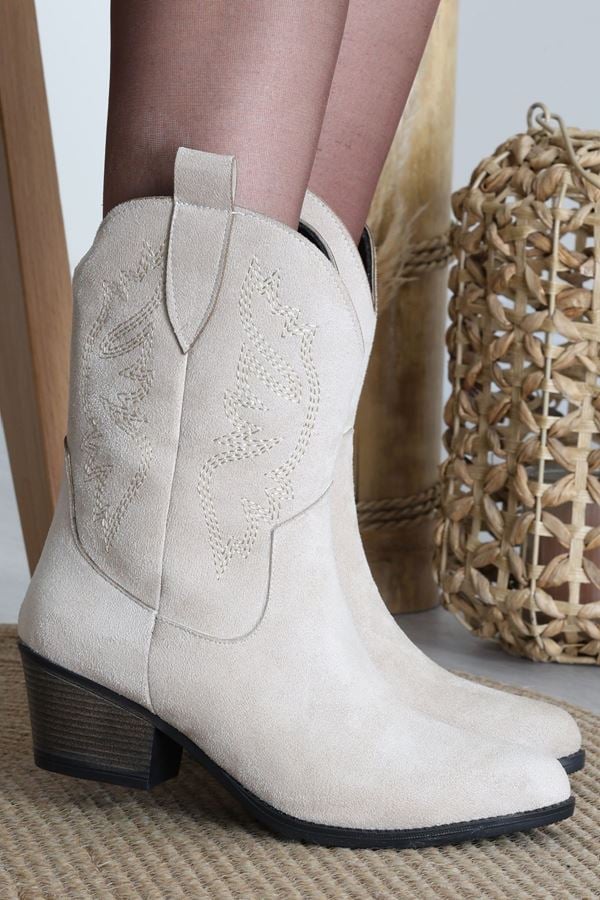 5 Cm Topuklu Kovboy Bot Bejsüet - 31497.264.