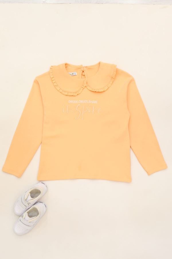 Yakalı 8-12 Yaş Sweatshirt Turuncu - 724711.1576.