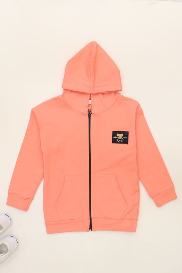 3-7 Yaş Çocuk Ayıcık Detaylı Sweat Narçiçeği - 624493.1576.