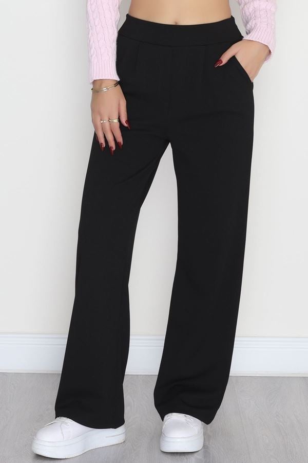 Zra Krep Likralı Pantolon  Siyah - 90122.1837.