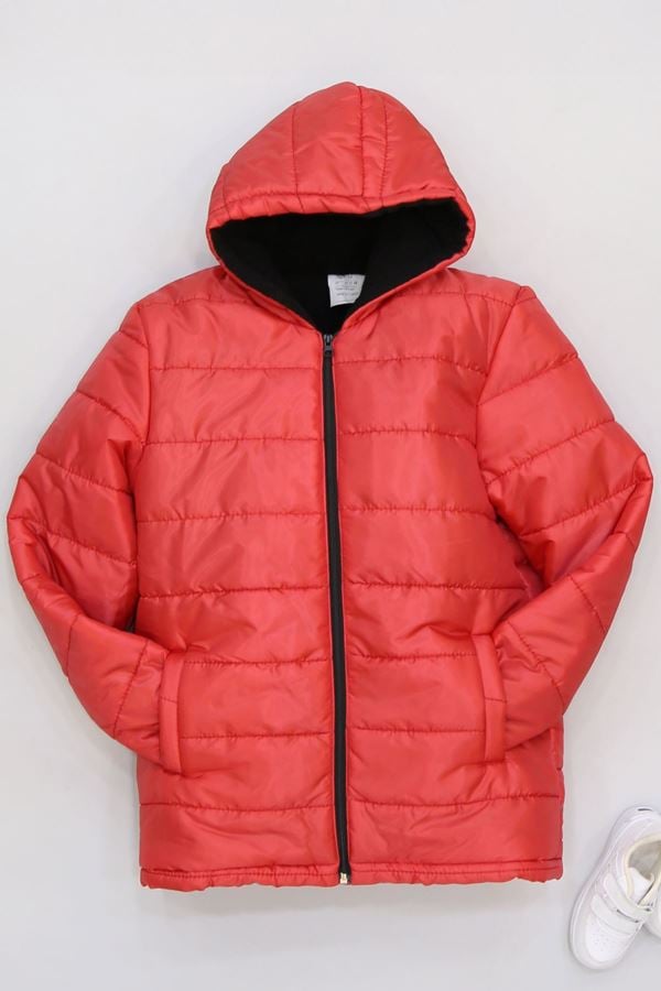 5-16 Yaş Unisex Şişme Mont Kırmızı - 9026.2032.