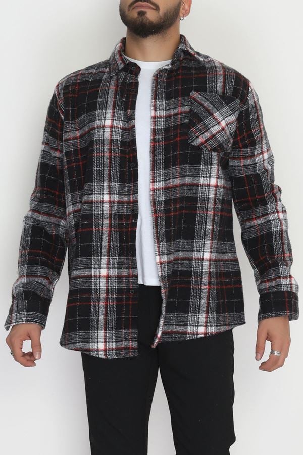 Oduncu Erkek Gömlek Siyahkırmızı - 42571.147.