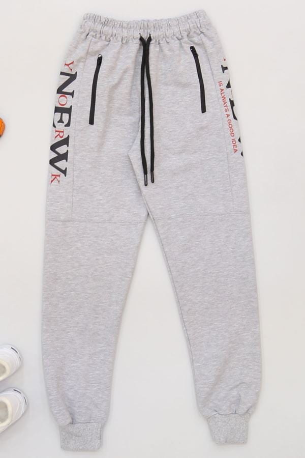 8-16 Yaş 2 İplik Likralı Eşofman Altı Dumangri - 42184.2066.