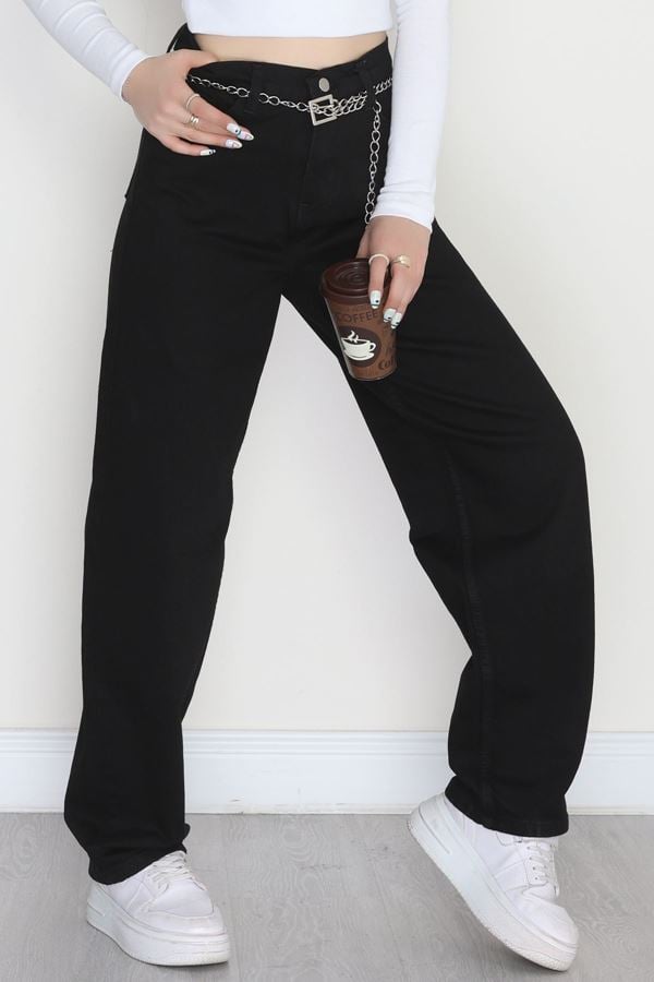 Baggy Kot Pantolon Siyah - 31536.2088.