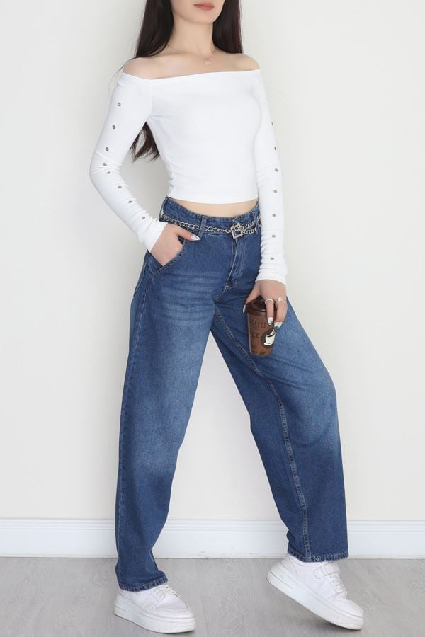 Yan Cepli Baggy Kot Pantolon Koyumavi - 42466.2088.