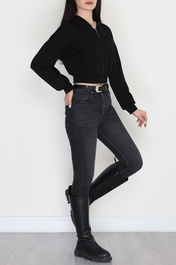 Likralı Dar Paça Kot Pantolon Koyufüme - 30809.1966.