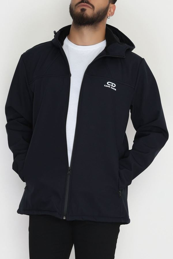 Softshell Su Geçirmez Erkek Mont Lacivert - 42623.2014.