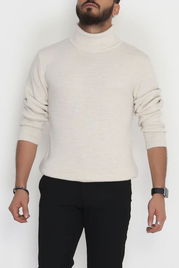 Balıkçı Yaka Erkek Triko Taş - 42552.1766.