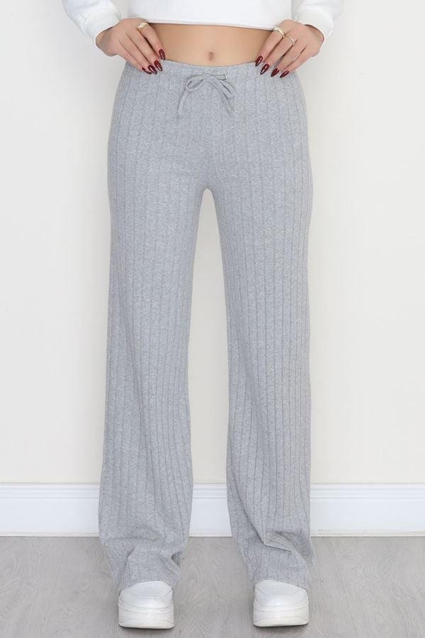 İnterlok Fitilli Palazzo Alt Gri - 90976.1748.