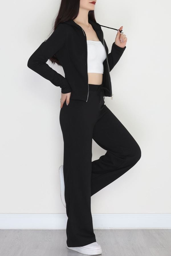 2 İplik Şardonlu Takım Siyah - 42647.1871.