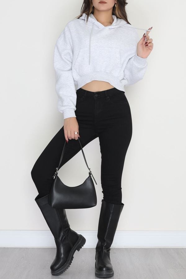 Dar Paça Kot Pantolon Siyah - 19724.1904.