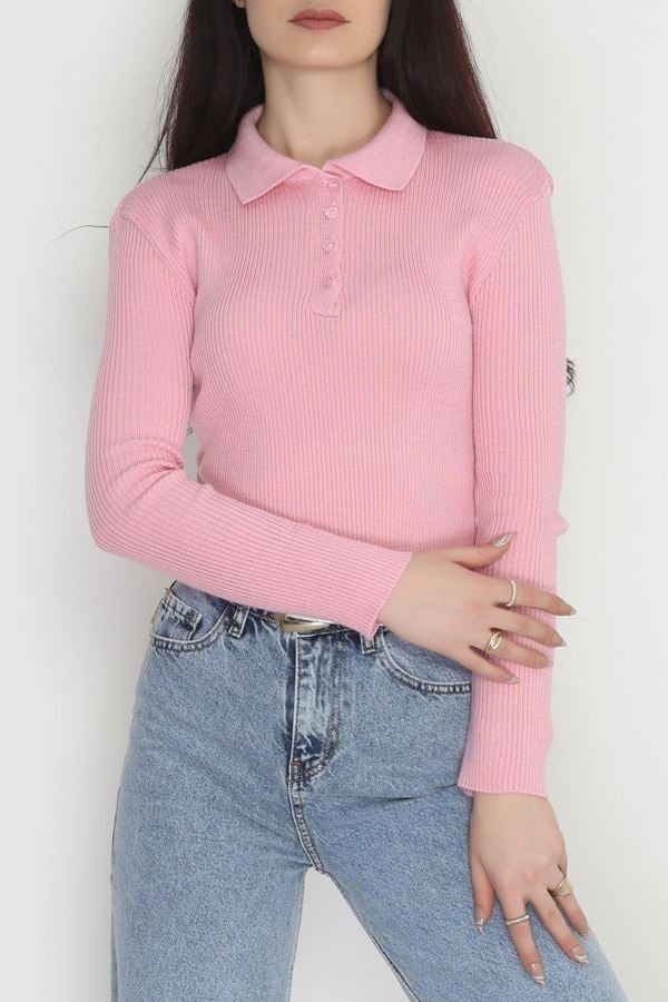 Polo Yaka Triko Pembe - 4066.2043.