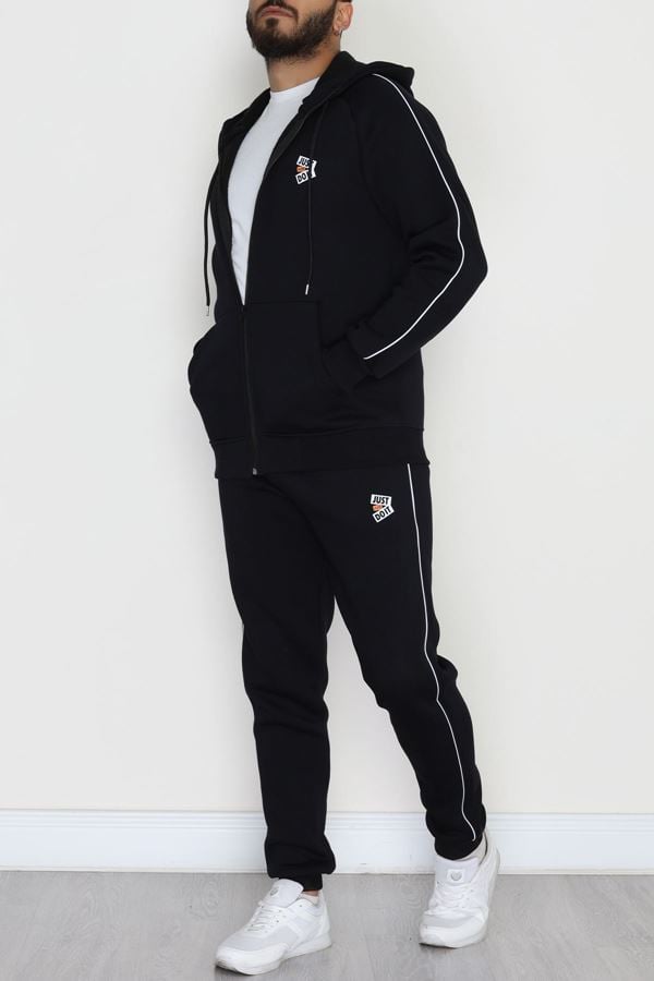 3 İplik Şardonlu Erkek Eşofman Takımı Lacivert - 42565.1937.