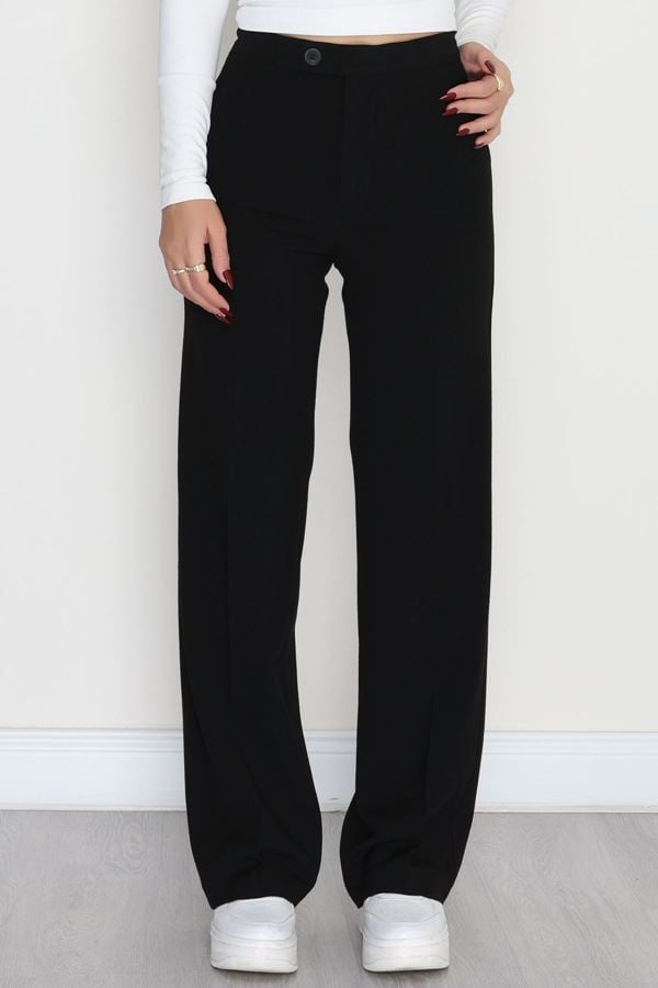 Dokuma Kumaş Pantolon Siyah - 42649.1871.