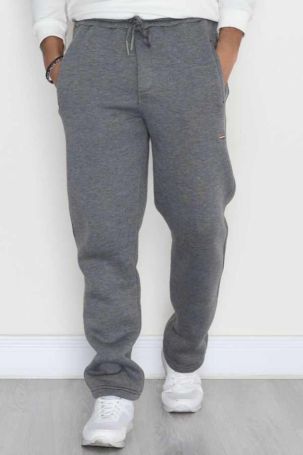 3 İplik Şardonlu Erkek Eşofman Altı Füme - 42626.1937.