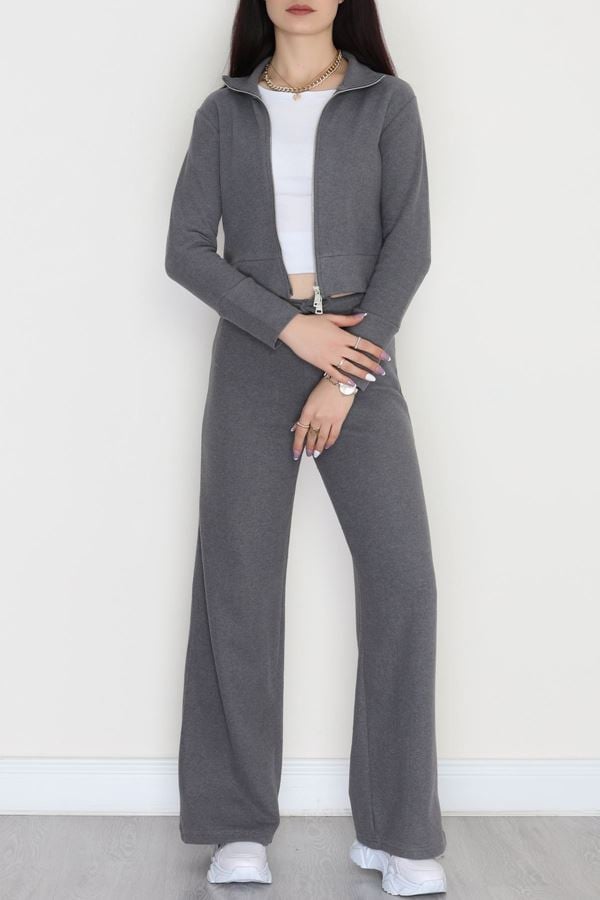 Çift Fermuarlı Selanik İkili Takım Antrasit - 42640.1567.