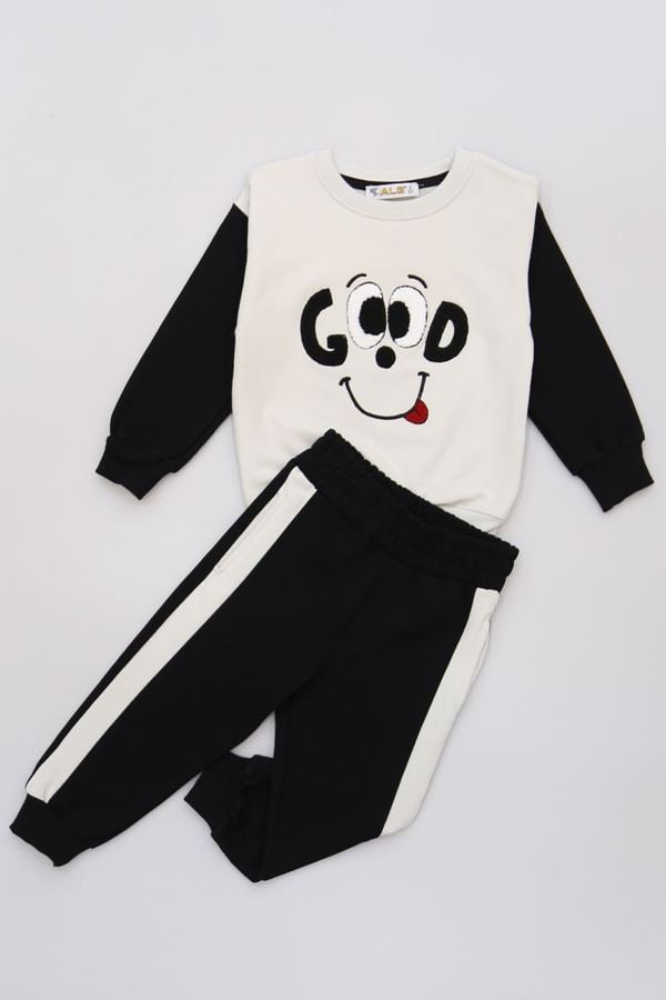 2-5 Yaş Şardonlu Yumoş Kumaş Takım Gri - 1264305.1576.