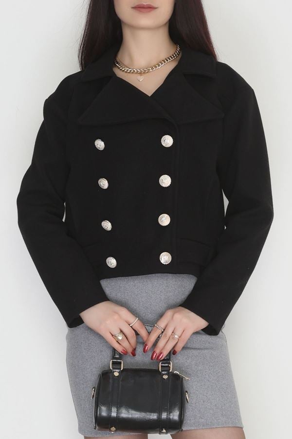 Astarlı Kaşe Kaban Siyah - 31609.308.