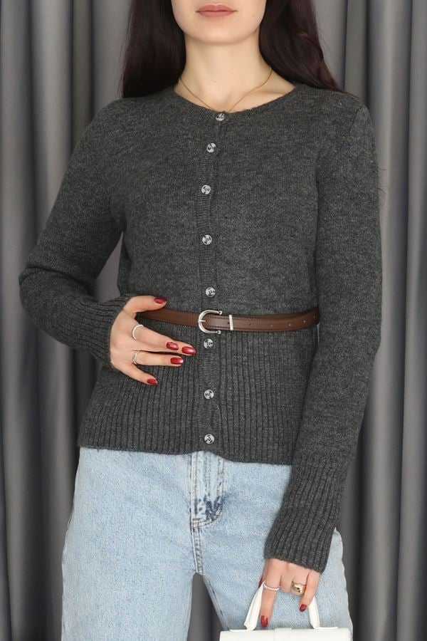 Nisan Kemerli Hırka Antrasit - 9114.2092.