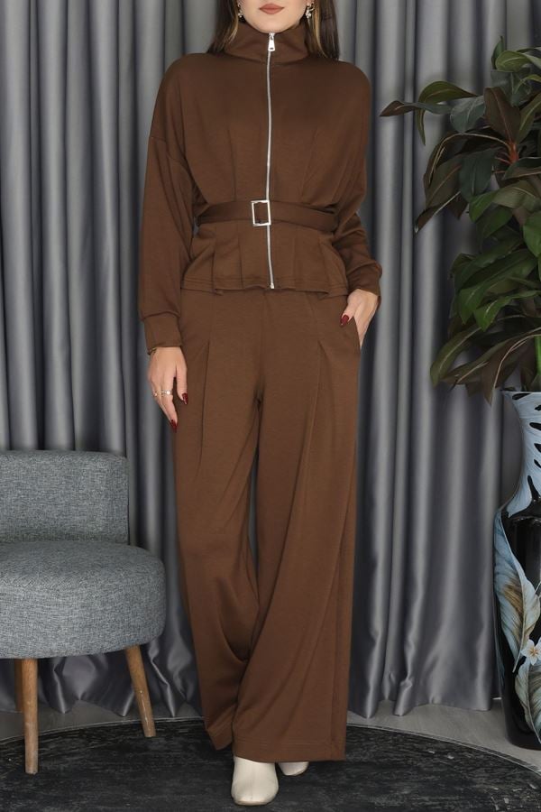 Modal Kumaş İkili Takım Kahve - 51030.1254.