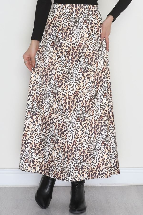 Desenli Saten Etek Leopar - 4329.1595.