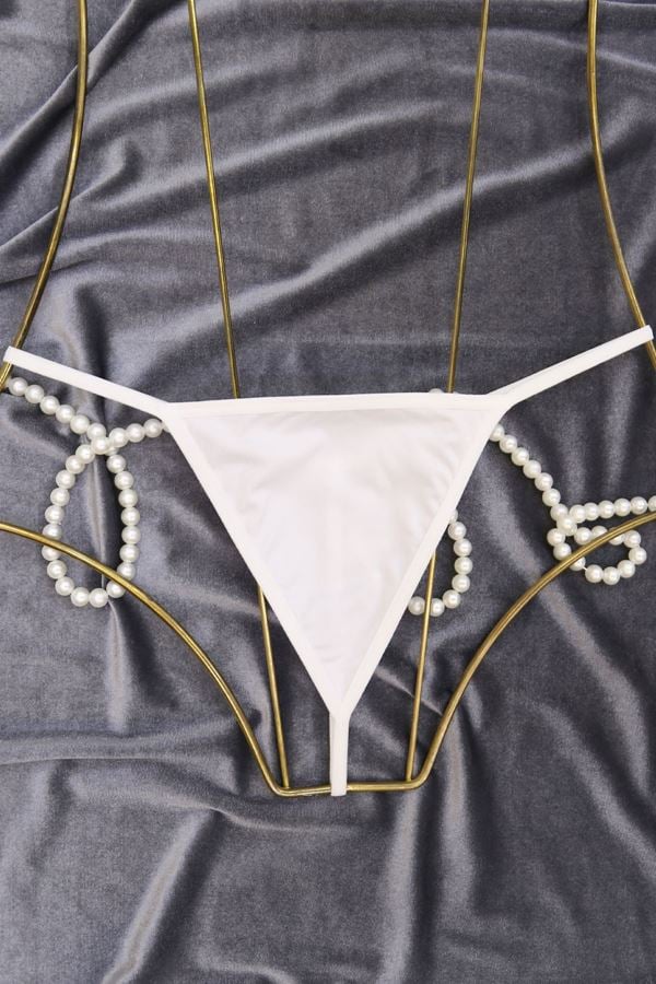 Penye Tanga Külot Beyaz Beyaz - 1219.1364.