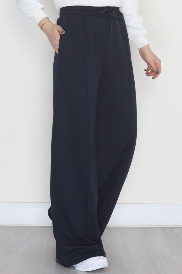 2 İplik Çımalı Eşofman Altı Lacivert - 52026.1857.