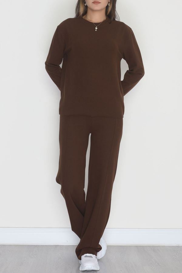 Selanik Kumaş İkili Takım Kahve - 42672.1247.