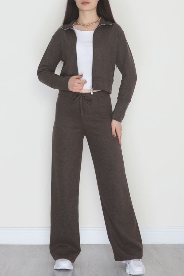 Çift Fermuarlı Selanik İkili Takım Kahve - 42640.1567.