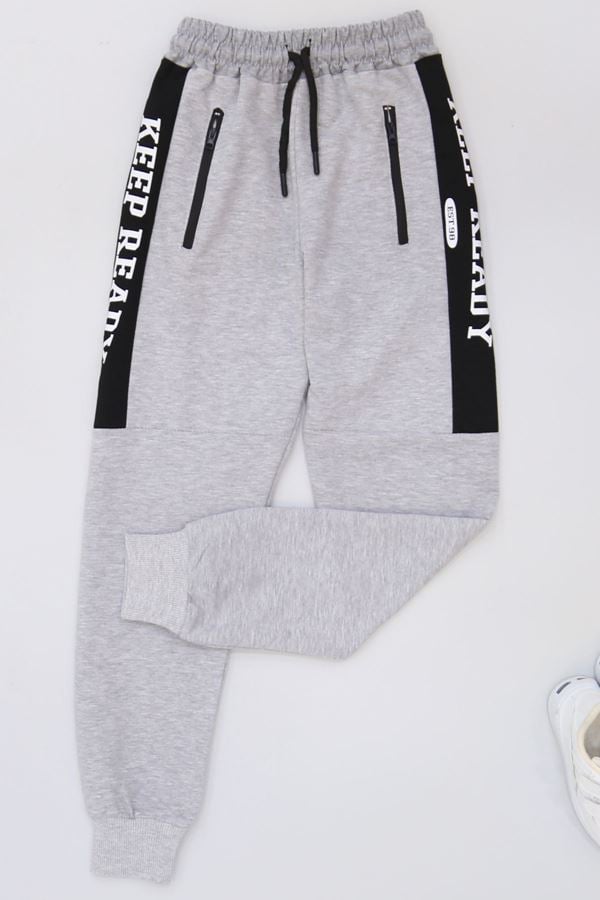 8-16 Yaş 2 İplik Likralı Eşofman Altı Grisiyah1 - 42183.2066.