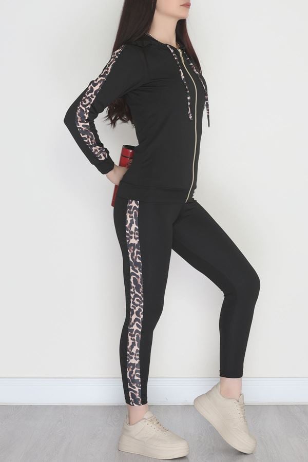 Şeritli Dalgıç Takım Siyah - 52013.1005.