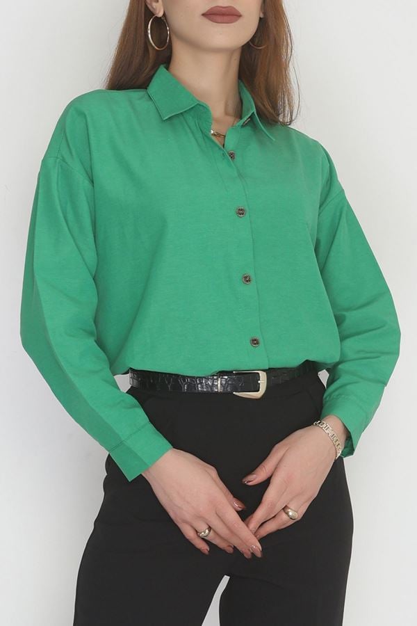 Oversize Gömlek Yeşil - 0012.053.
