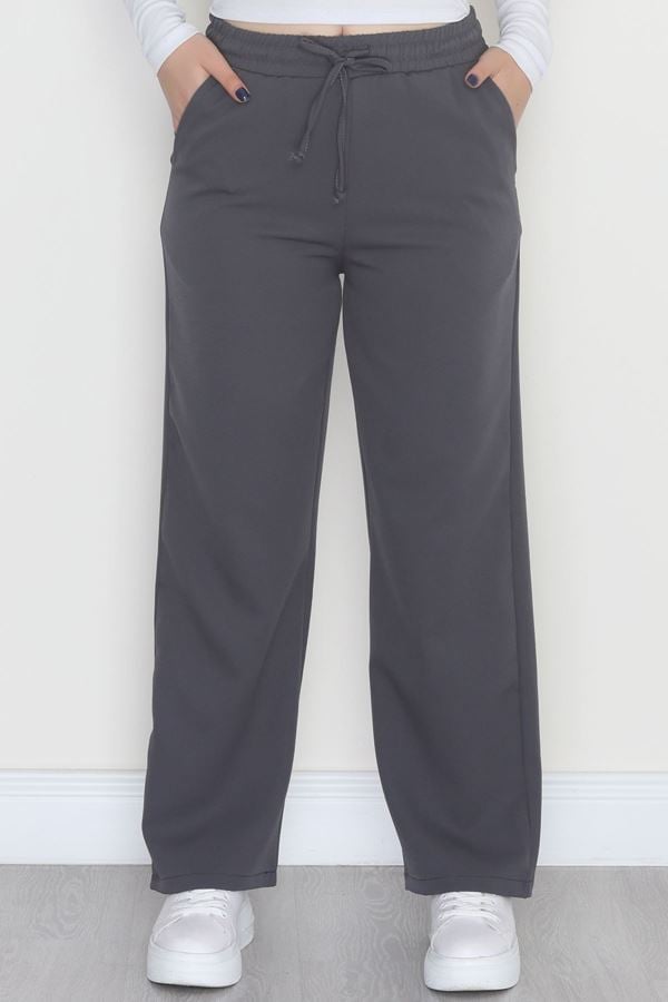 Beli Lastikli Dabıl Palazzo Pantolon Anti - 90714.1837.