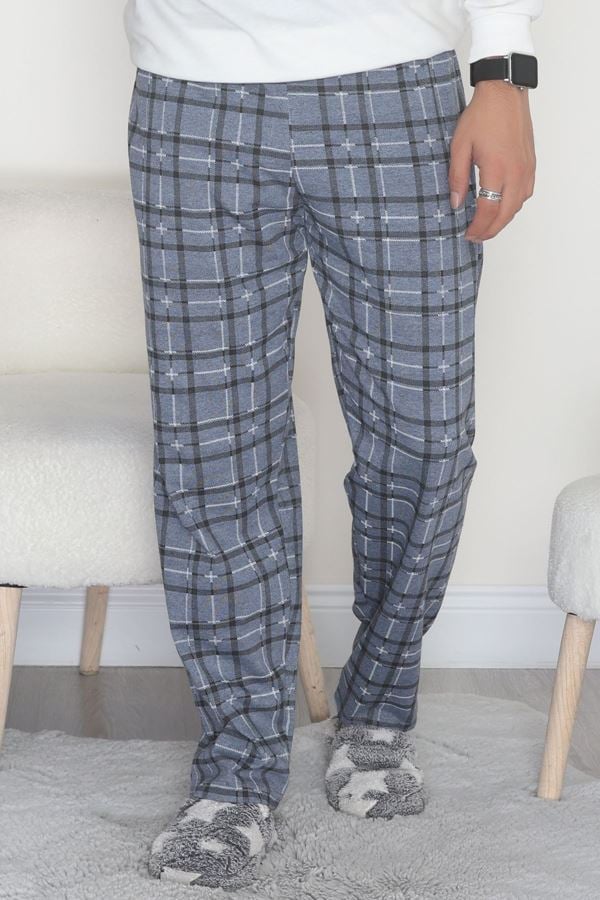 Erkek Süprem Cepsiz Pijama Altı İndigo - 42671.1952.