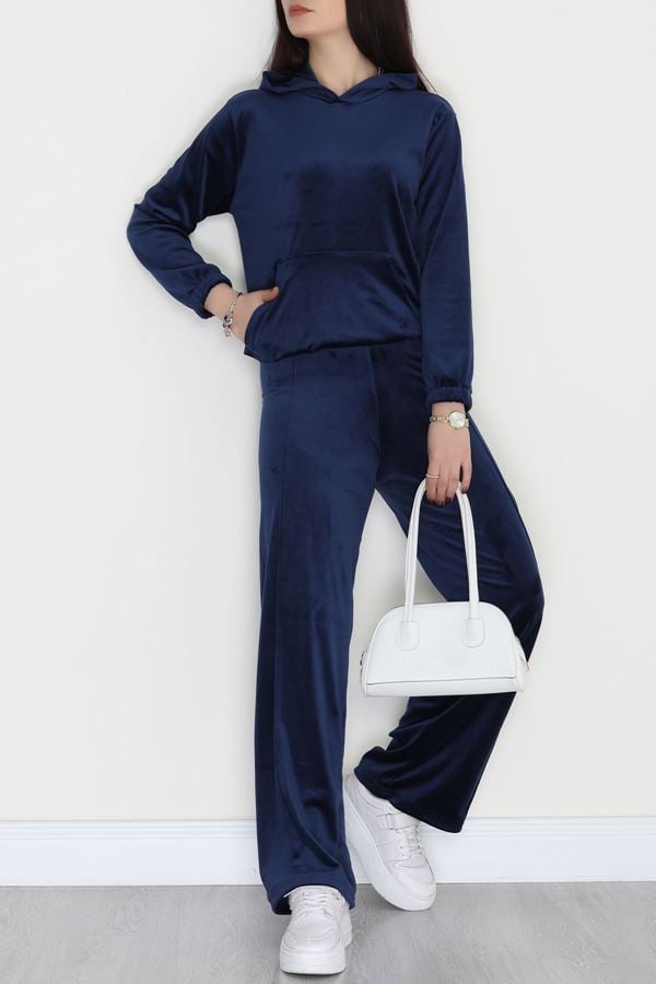 Kapşonlu Kadife Takım Laci - 466.1287.