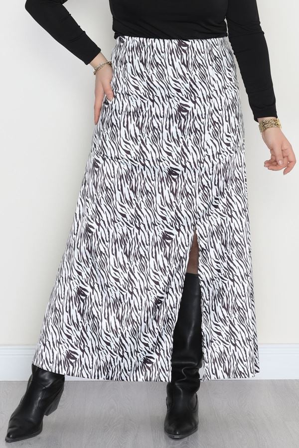 Desenli Saten Etek Zebra - 4315.1595.