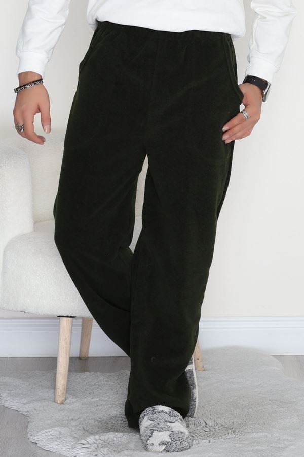 Cepli Polar Erkek Pijama Altı Haki - 42736.1049.