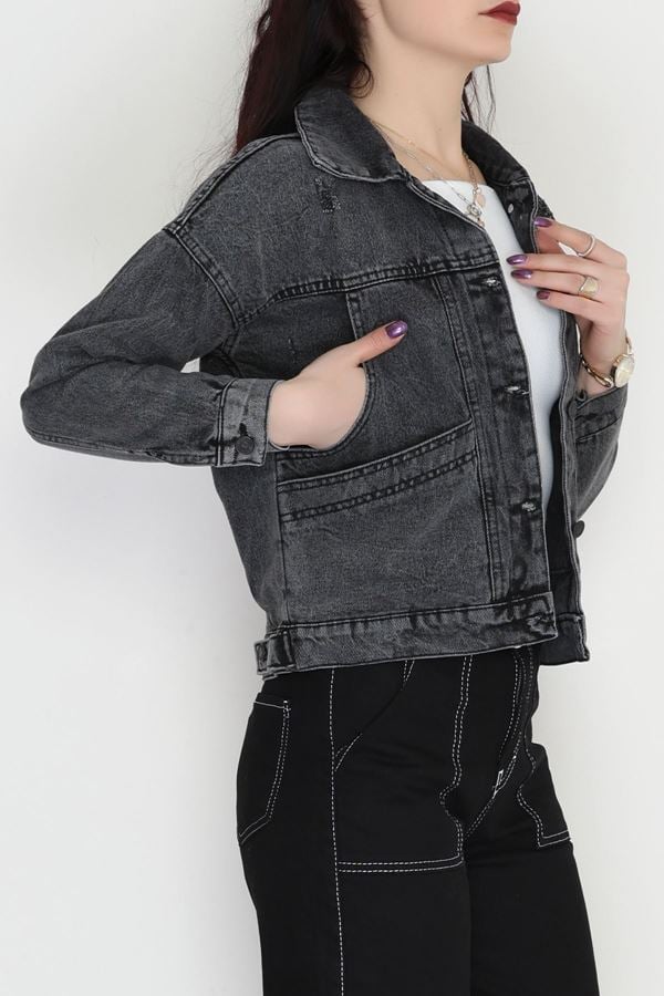 Oversize Kot Ceket Füme - 42675.1836.