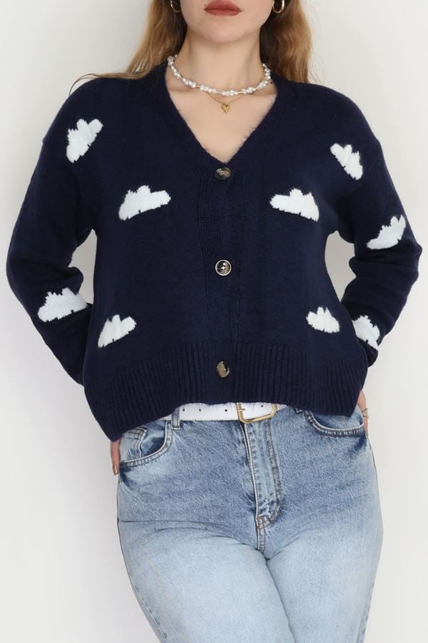 Şardonlu Düğmeli Hırka Lacitaş - 31059.1766.