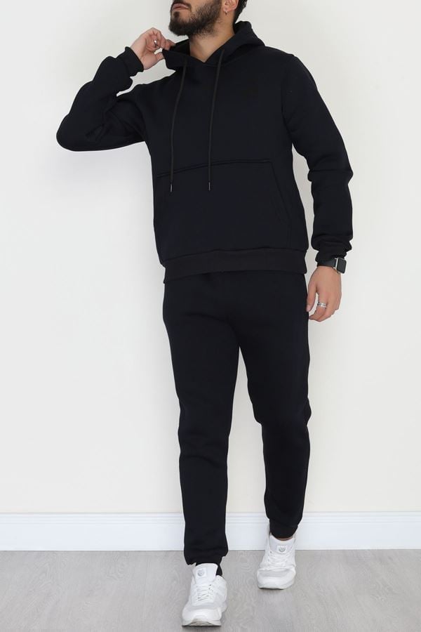 3 İplik Şardonlu Erkek Eşofman Takımı Lacivert - 42678.2066.